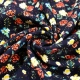 Viscose - Black with Small Floral