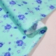 Cotton Poplin Floral - Turquoise