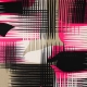 Lycra - Geometric Fuchsia/Black - 1
