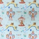 Children’s Nap Cot Sheet - Animals at the Luna Park - 2
