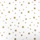 Σεντονόπανο 100% Βαμβάκι - Αστέρια Glitter Χρυσό - 1
