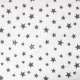 Βαμβακερή Φανέλα - Αστεράκια Γκρι σε Λευκό Φόντο - 1