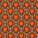 Poplin 100% Cotton - Floral Hearts - 1
