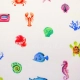 Linen Look - Sea Life Print - 1
