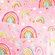 Cotton - Pink Rainbow - 1