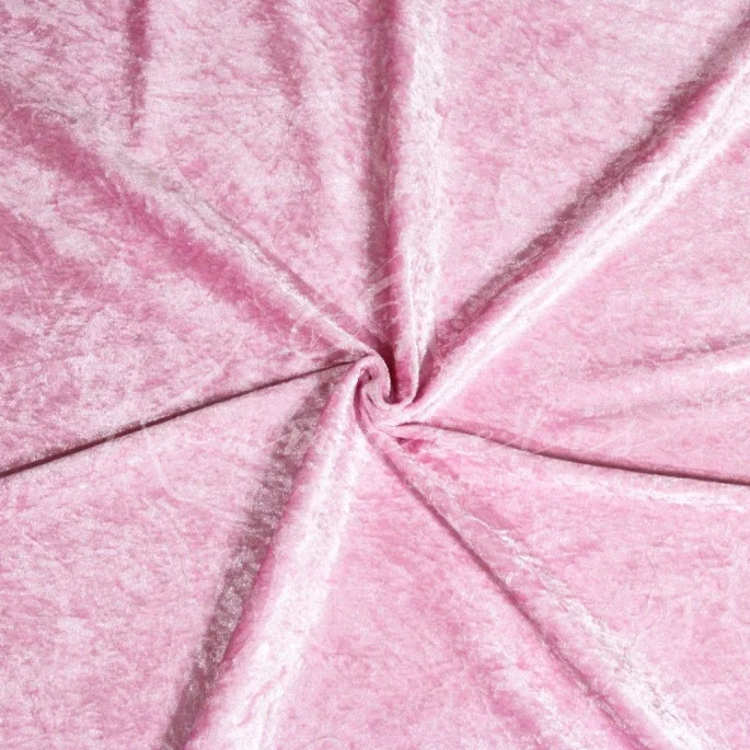 Βελουτέ Crushed Velour - Ροζ