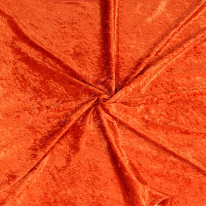 Βελουτέ Crushed Velour - Πορτοκαλί