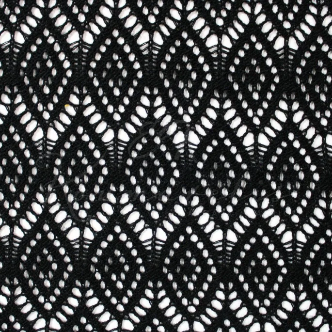 Knitted Fabric - Black - 1