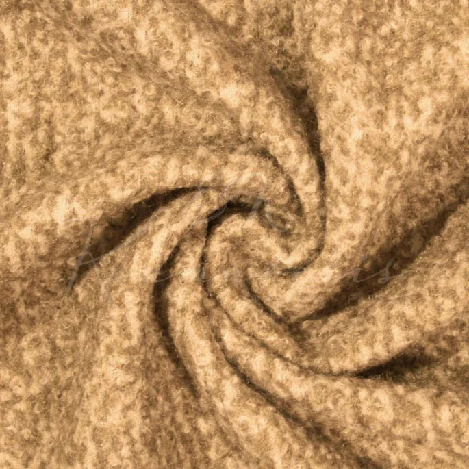 Boucle Fabric - Camel