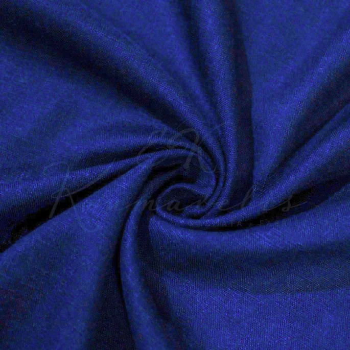 Linen with Viscose - Electric Blue