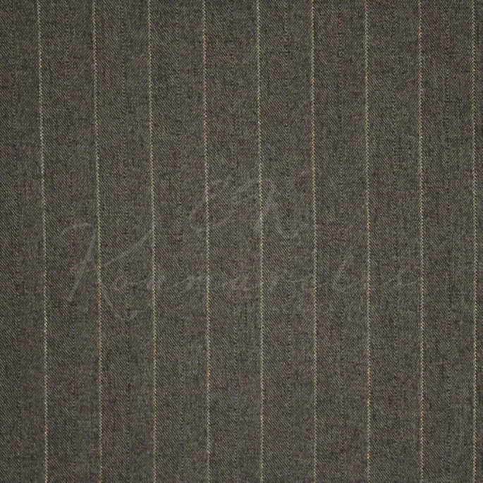 Wool Stripes - Grey Olive Gold Thread