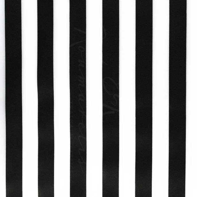 Σατέν Φόδρα - Ρίγα Ασπρόμαυρη