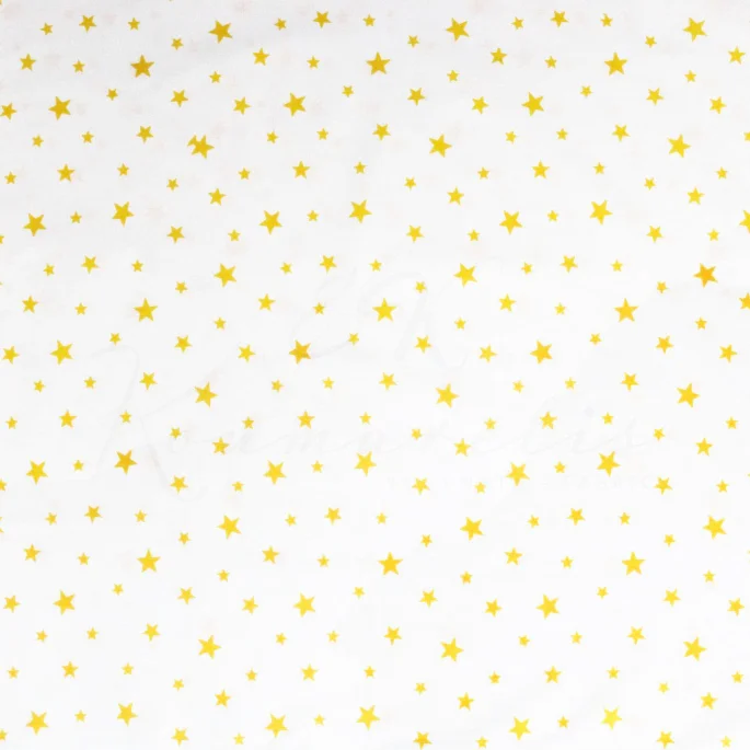 Αστέρια κίτρινα σε λευκό φόντο - 1