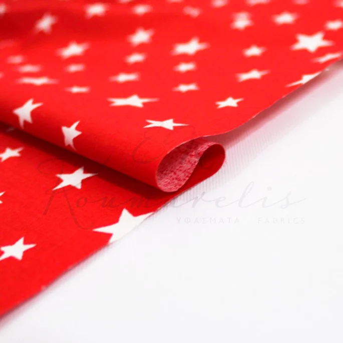 White stars on a red background - 3