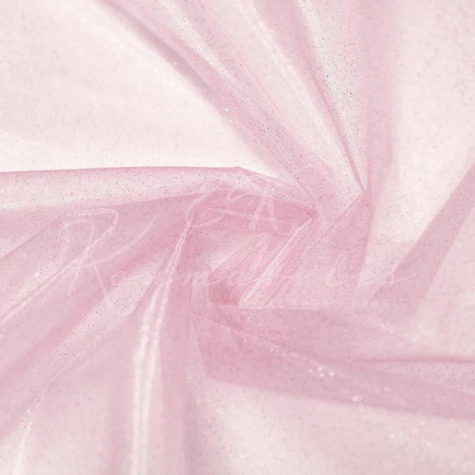 Organza Glitter - Baby Pink - 1