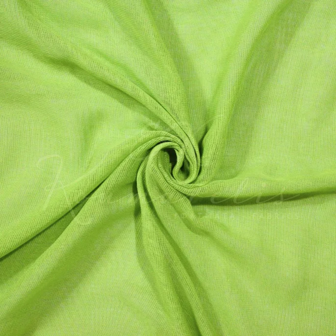 Pastel Light Green Cotton Gauze - 1