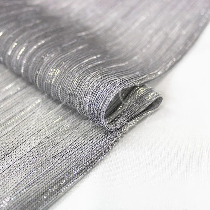 Πλισέ Λούρεξ - Ασημί