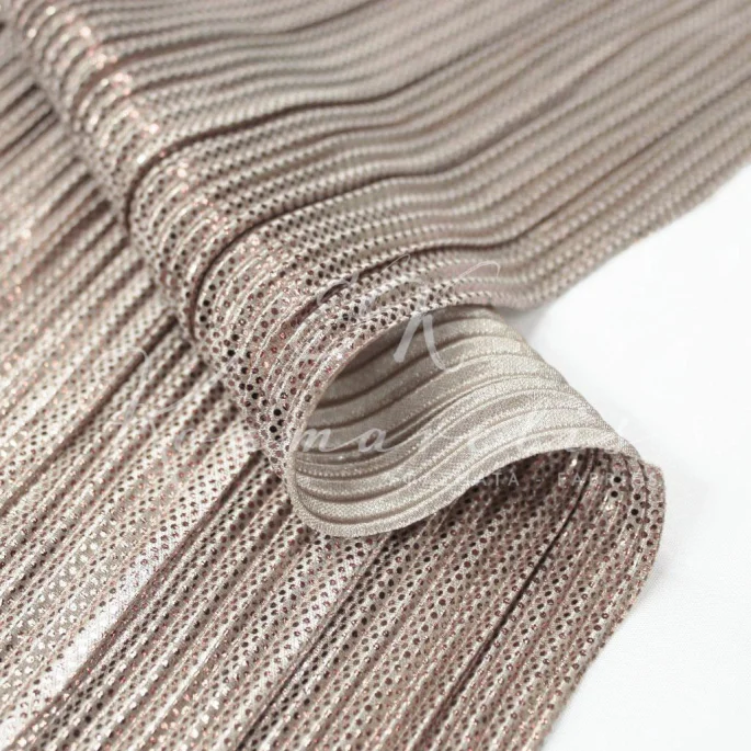 Πλισέ Σατινέ Foil - Σταχτί Ασημί