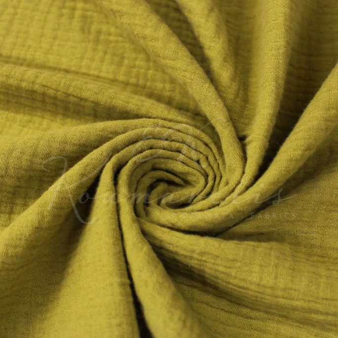 Μουσελίνα Βαμβακερή (Double Gauze) - Μουσταρδί