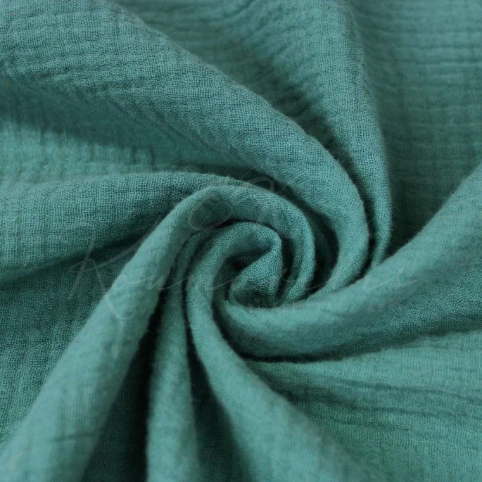 Μουσελίνα Βαμβακερή (Double Gauze) - Πετρόλ