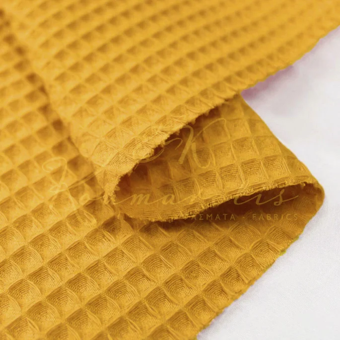 Cotton Piqué - Yellow Mustard