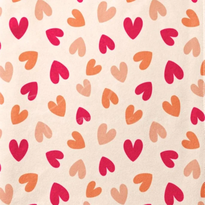 Φλις Γουνάκι ( Polar Fleece) - Καρδούλες