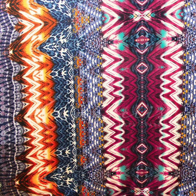 Lycra - Multicolored Tribal Ethnic