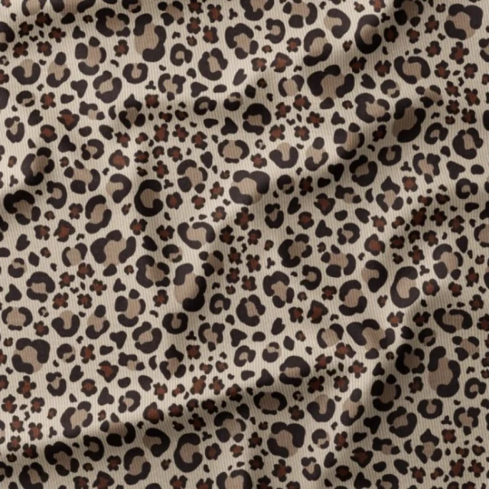 Corduroy 1000 Stripes - Beige Animal Print