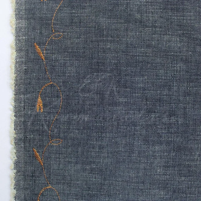 Τζιν Βαμβακερό - Φλοράλ Μπορντούρα