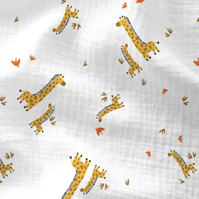 Μουσελίνα Βαμβακερή (Double Gauze) - Καμηλοπάρδαλη