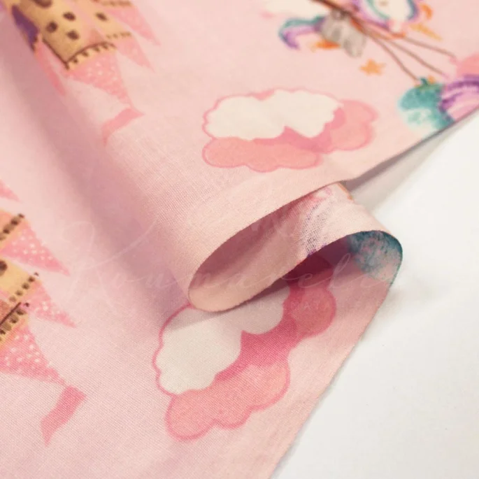 Bedding 100% Cotton - Unicorns and Castles