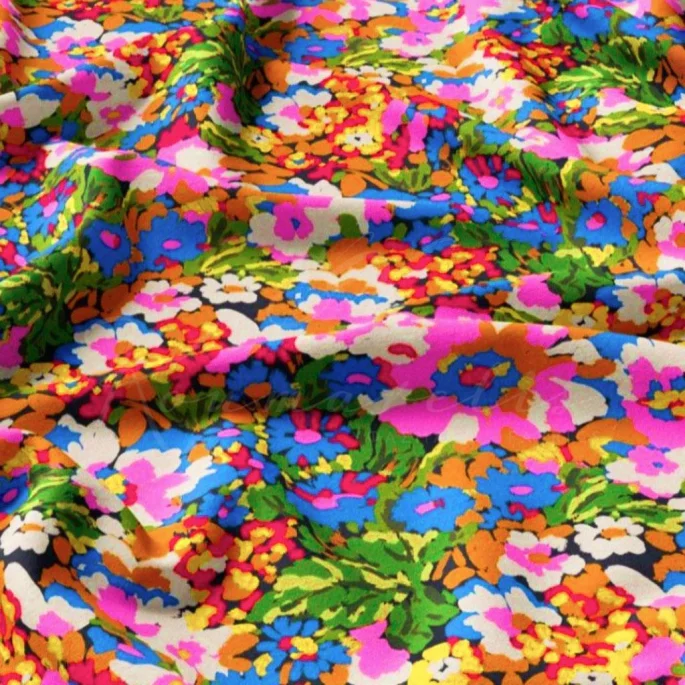 Viscose – Colorful Floral