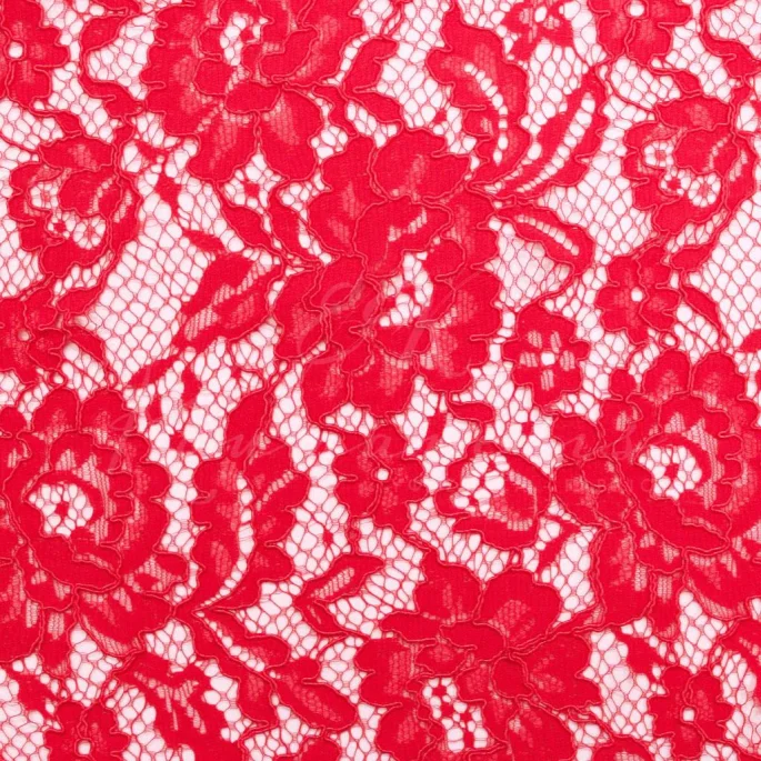 Corded Lace - Deep Coral