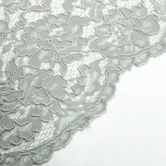 Corded Lace - Light Grey