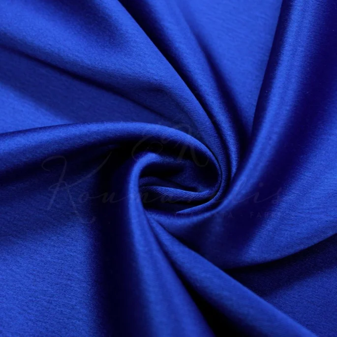 Rasmir Crepe Satin - Dark Electric Blue