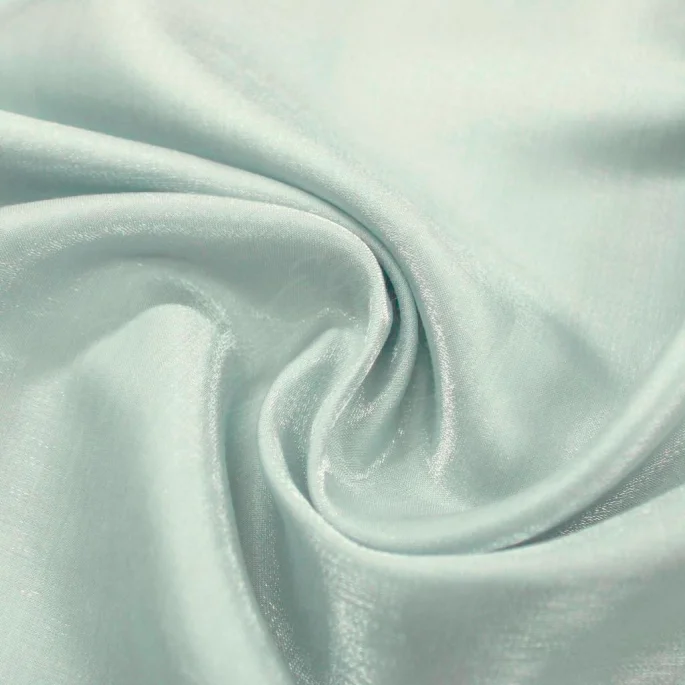 Charmeuse Satin - Pastel Mint Green