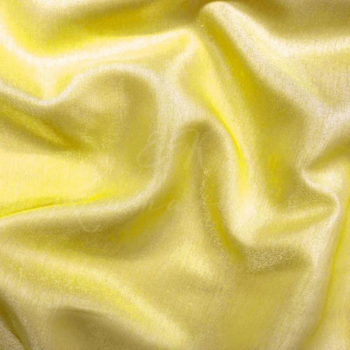 Charmeuse Satin - Lemon Yellow