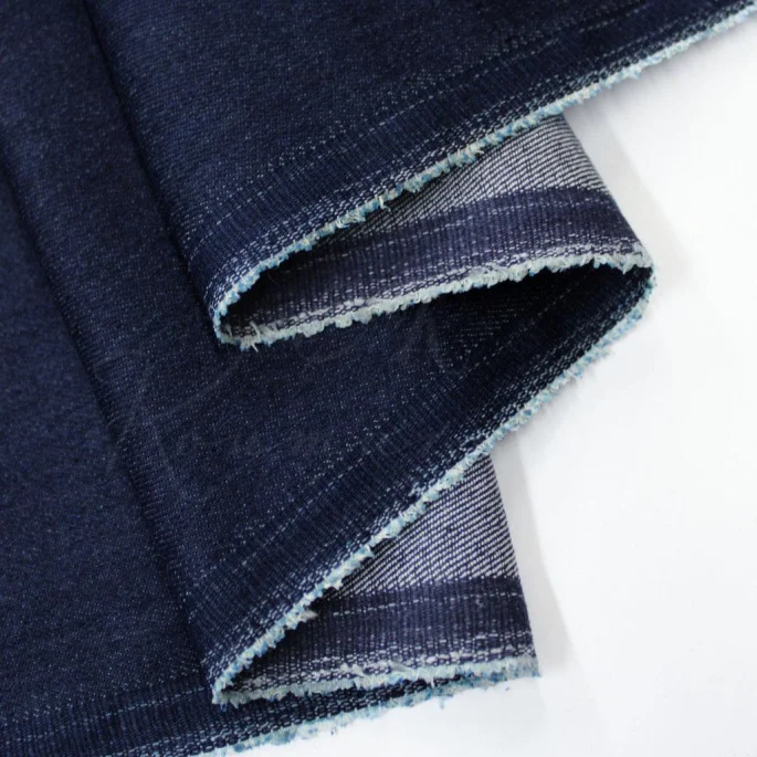 Elastic Cotton Denim - Dark Blue