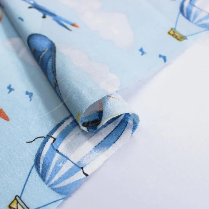 Bedding 100% Cotton - Hot Air Balloons & Airplanes