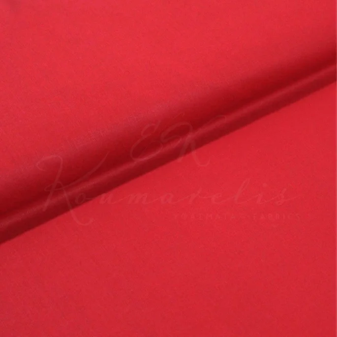Polycotton Sheeting - Red - 1