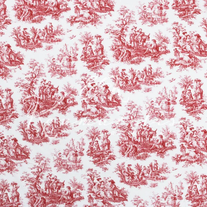 Microfiber - Γαλλική Εξοχή Κόκκινο